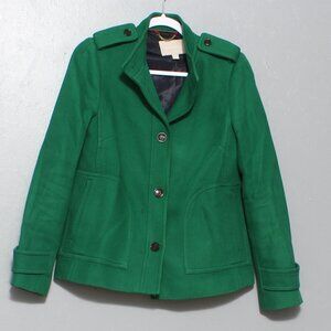 Banana republic green swing pea coat